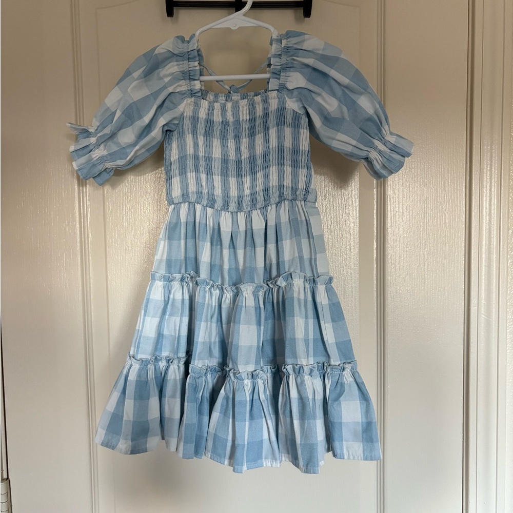 Ivy City Co Mia Gingham Blue Dress 3t